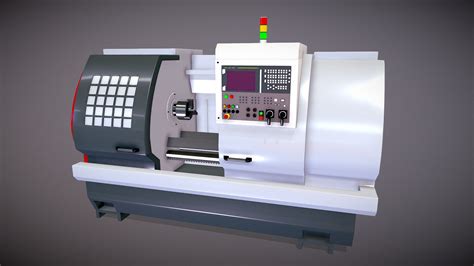 cnc lathe machine 3d model|3d model of machine download.